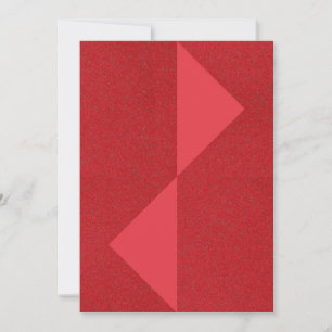 Tomato Red Twin Triangle Card – Customisable