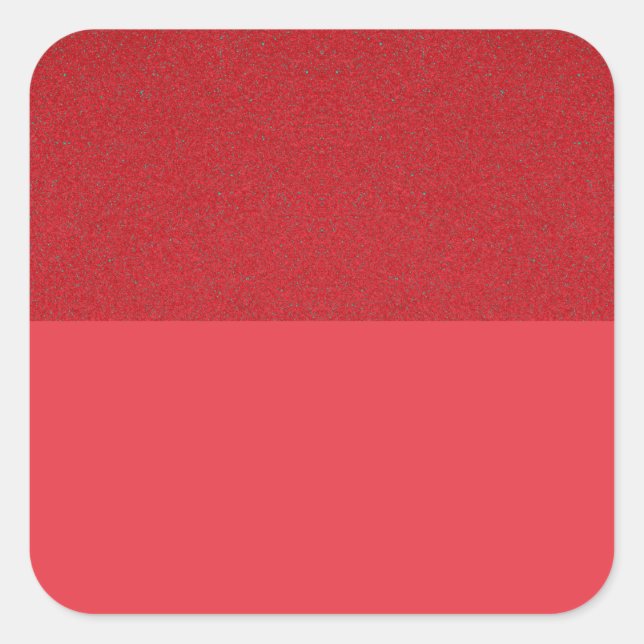 Tomato Red Two-Tone Vinyl Sticker – Customisable (Front)