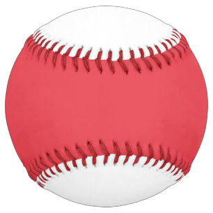 Tomato Red & White Custom Softball