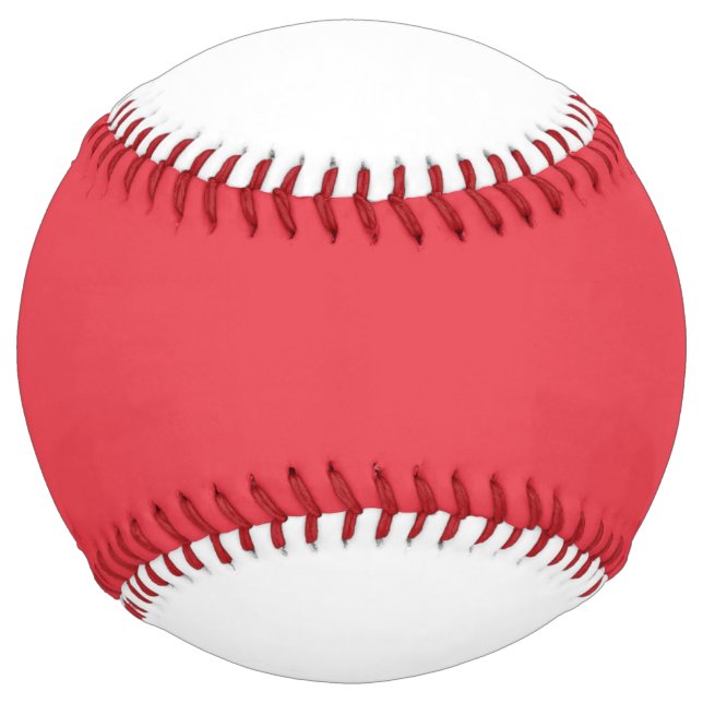 Tomato Red & White Custom Softball (Back)