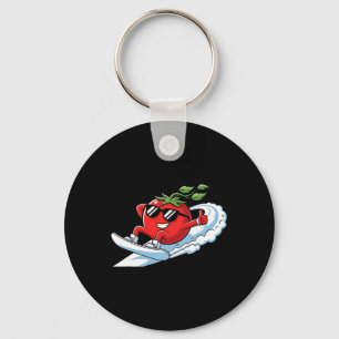 Tomato Rider On Wave Cool Sungles Thumbs Up  Key Ring