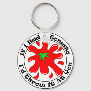 Tomato Round Keychain