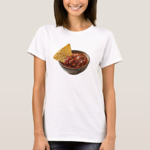 Tomato Salsa Tortilla Chips Food Lover T-Shirt