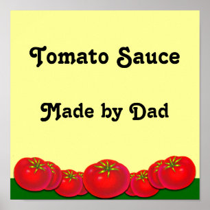 Tomato Sauce Custom Label Art Print