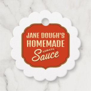 Tomato Sauce Favour Tags