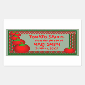 Tomato Sauce or Marinara Custom Labels