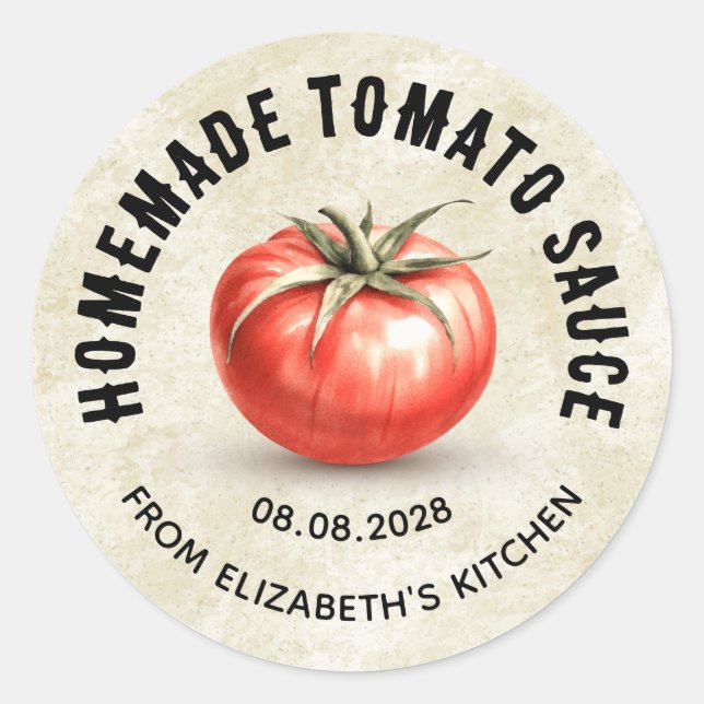 Tomato Sauce vintage canning label (Front)