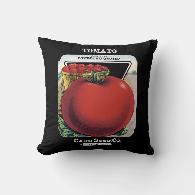 Tomato Seed Packet Label Cushion (Front)
