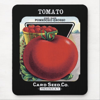 Tomato Seed Packet Label Mouse Mat