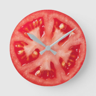 Tomato Slice Round Clock