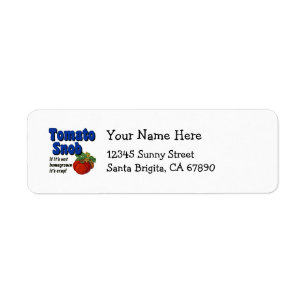 Tomato Snob Custom Address Labels