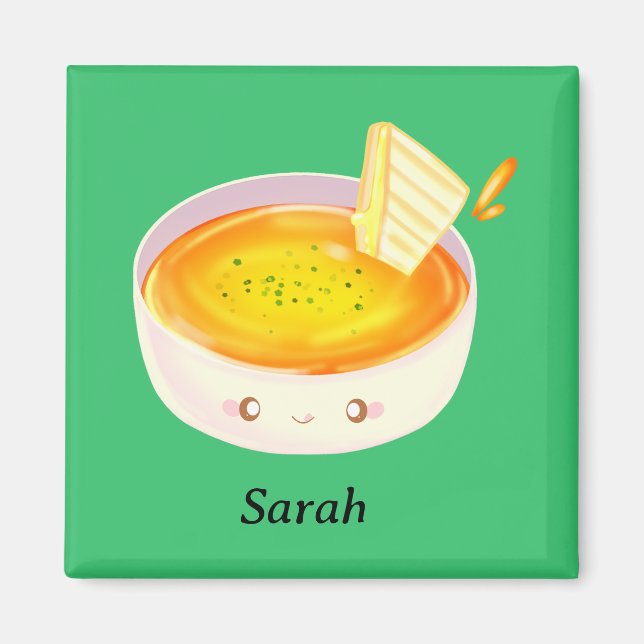 Tomato Soup And Grilled Cheese Sandwich Magnet (Front)