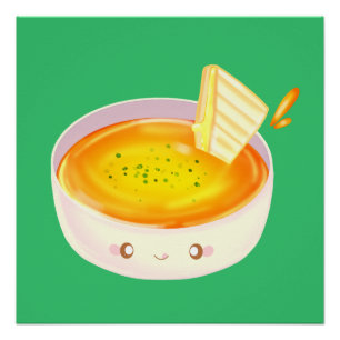 Tomato Soup And Grilled Cheese Sandwich Poster