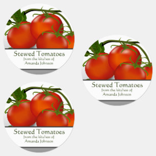Tomato Stewed Tomatoes Canning Food Labels