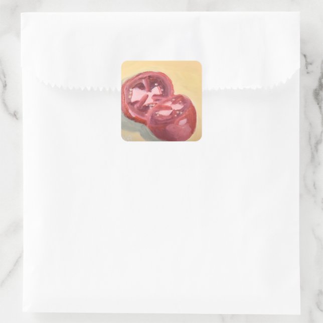 Tomato Study Square Sticker (Bag)