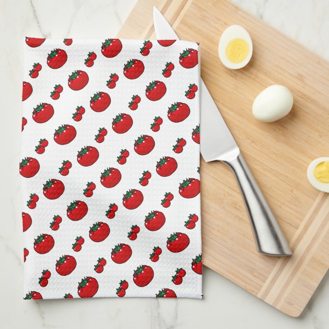 Tomato Tea Towel (Quarter Fold)