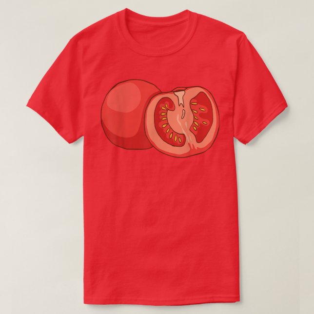 Tomato Vegetables Tomatoes Food Vegan Vegetarian 1 T-Shirt (Design Front)