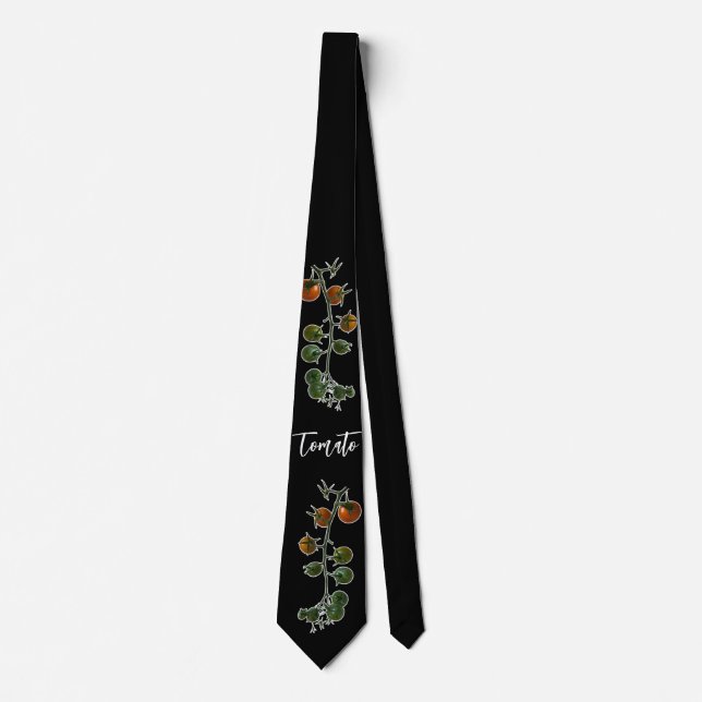 TOMATO VINE PHOTO NECK TIE (Front)