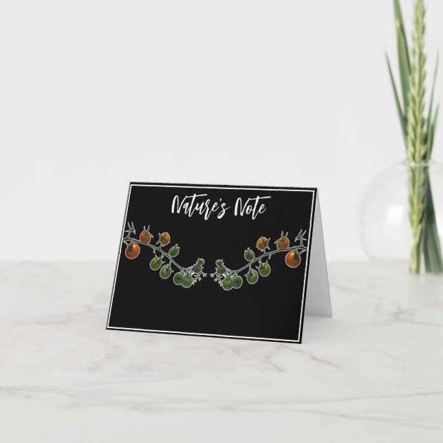 TOMATO VINE PHOTO NOTE CARD (Front)