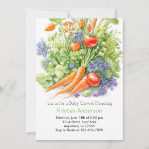 Tomato Vineyard Baby Shower Invitation