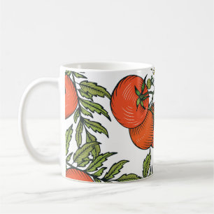 Tomato Vintage: Farm Market Illustration. Coffee Mug