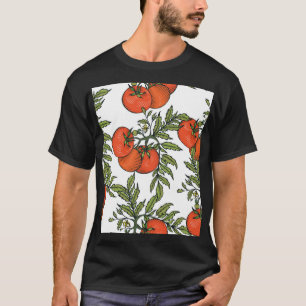 Tomato Vintage: Farm Market Illustration. T-Shirt