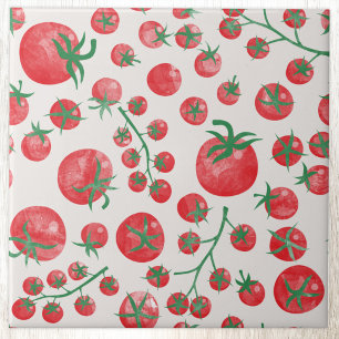 Tomato Watercolor Pattern Tile
