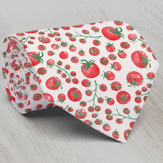Tomato Watercolor Tie