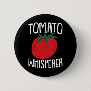 Tomato Whisperer Fathers Day Gardening Dad-dy Dada 6 Cm Round Badge