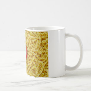Tomato with fusilli pasta coffee mug