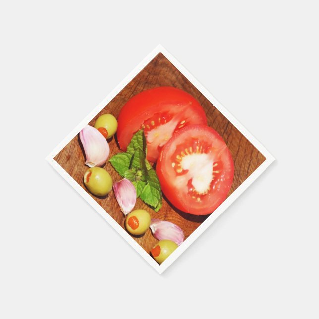 tomato with onion napkin (Corner)