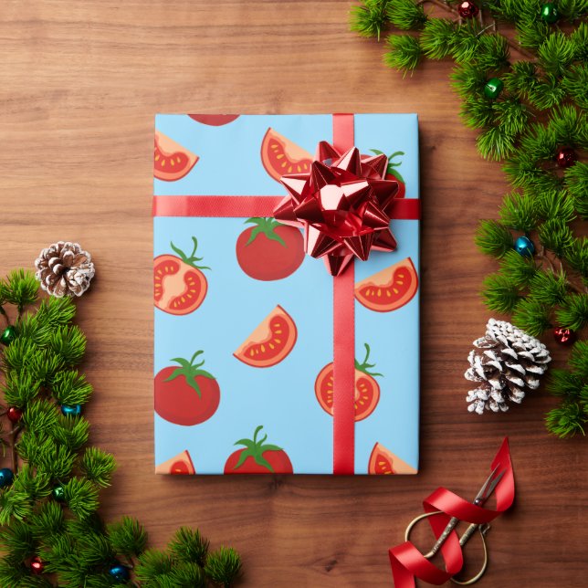 Tomato Wrapping Paper – Fun Food Gift Wrap  (Holiday Gift)