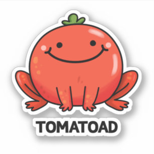 Tomatoad Funny Tomato Toad Pun 