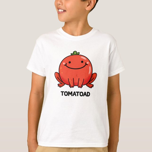 Tomatoad Funny Tomato Toad Pun  T-Shirt (Front)