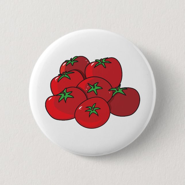 Tomatoes 6 Cm Round Badge (Front)