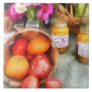 Tomatoes and Peaches Tile