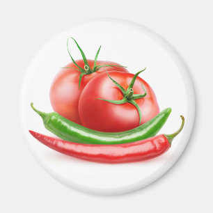 Tomatoes and peppers magnet