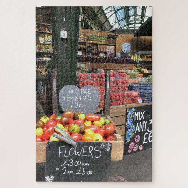 Tomatoes, Borough Market, London, United Kingdom Jigsaw Puzzle (Vertical)