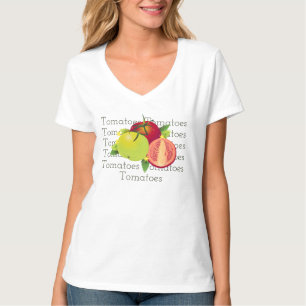 Tomatoes Botanical Vegetable Floral Fruit Garden T-Shirt