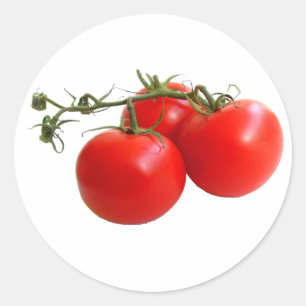 Tomatoes Classic Round Sticker