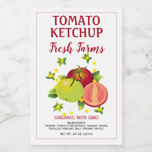 Tomatoes Fruit Vegetable Garden Food Label