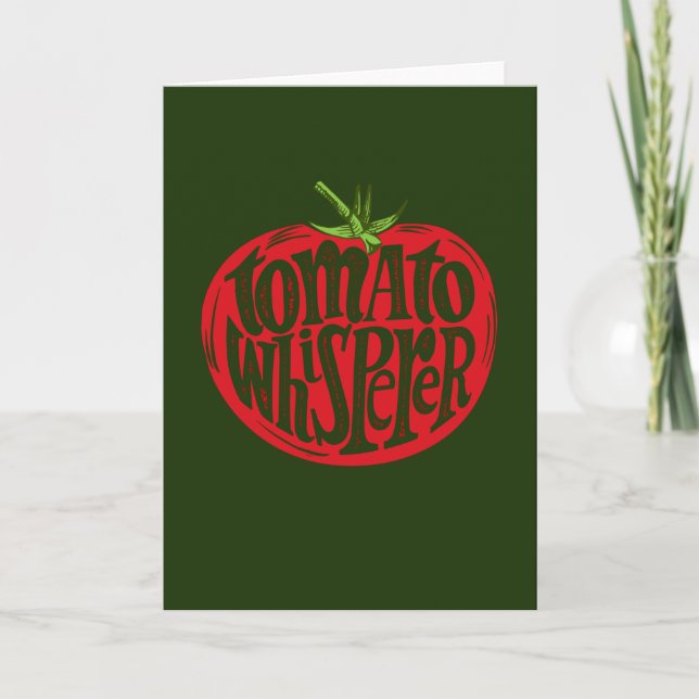 Tomatoes Gardener Vegetable Drawing Gardening Card (Front)