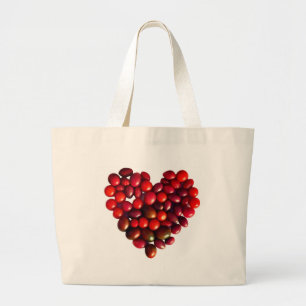 Tomatoes Heart  Large Tote Bag