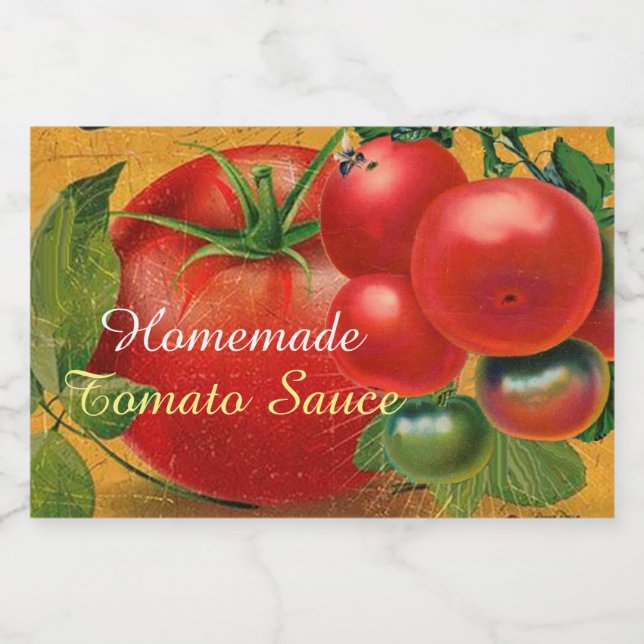 TOMATOES KITCHEN PRESERVES ,CANNINGS ,TOMATO SAUCE FOOD LABEL (Single Label)