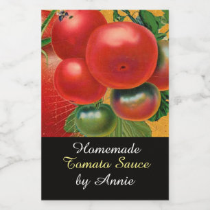 TOMATOES KITCHEN PRESERVES ,CANNINGS ,TOMATO SAUCE FOOD LABEL