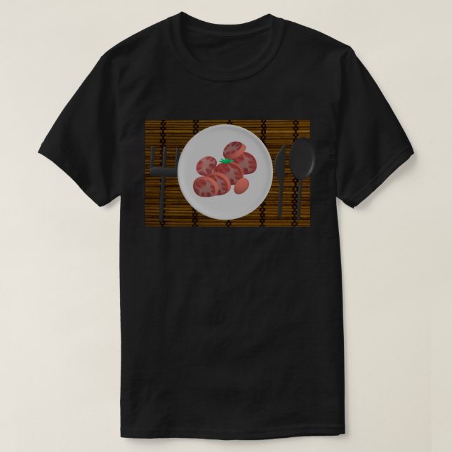Tomatoes on a Plate T-shirt (Design Front)