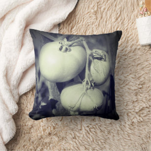Tomatoes On The Vine Black And White   Cushion