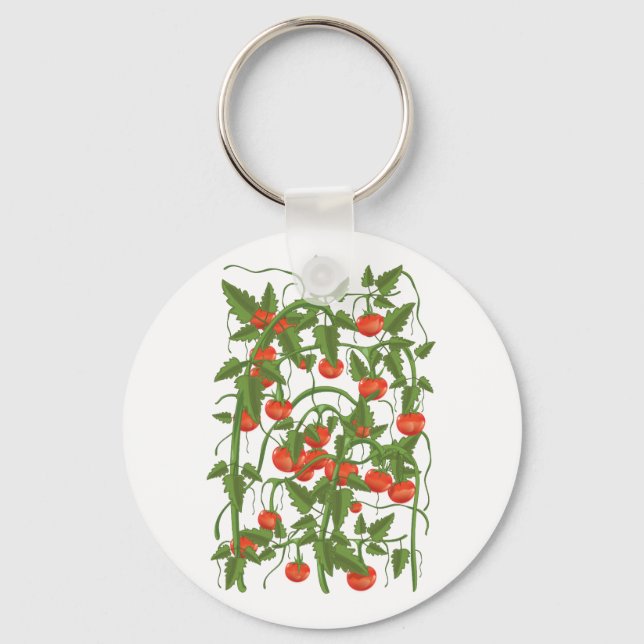 Tomatoes Pattern Key Ring (Front)