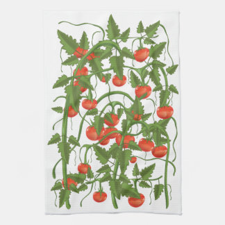Tomatoes Pattern Tea Towel