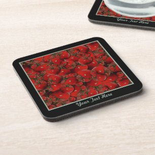 Tomatoes Plastic Coasters